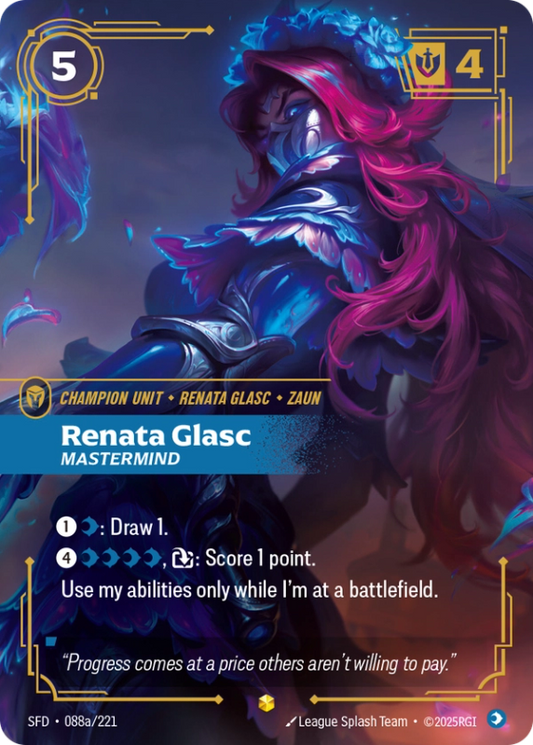 Renata Glasc, Mastermind (Champion Unit) (SFD-088a/221) (Showcase)