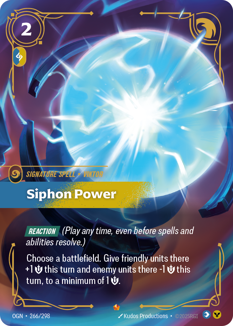 Siphon Power (Signature Spell) (OGN-266/298) (Epic)