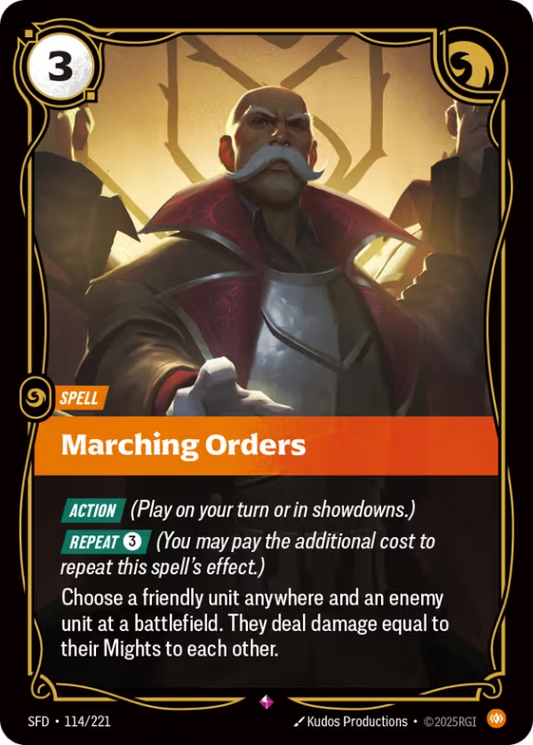 Marching Orders (Spell) (SFD-114/221) (Rare)