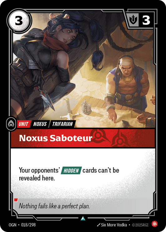 Noxus Saboteur (Unit) (OGN-018/298) (Uncommon)