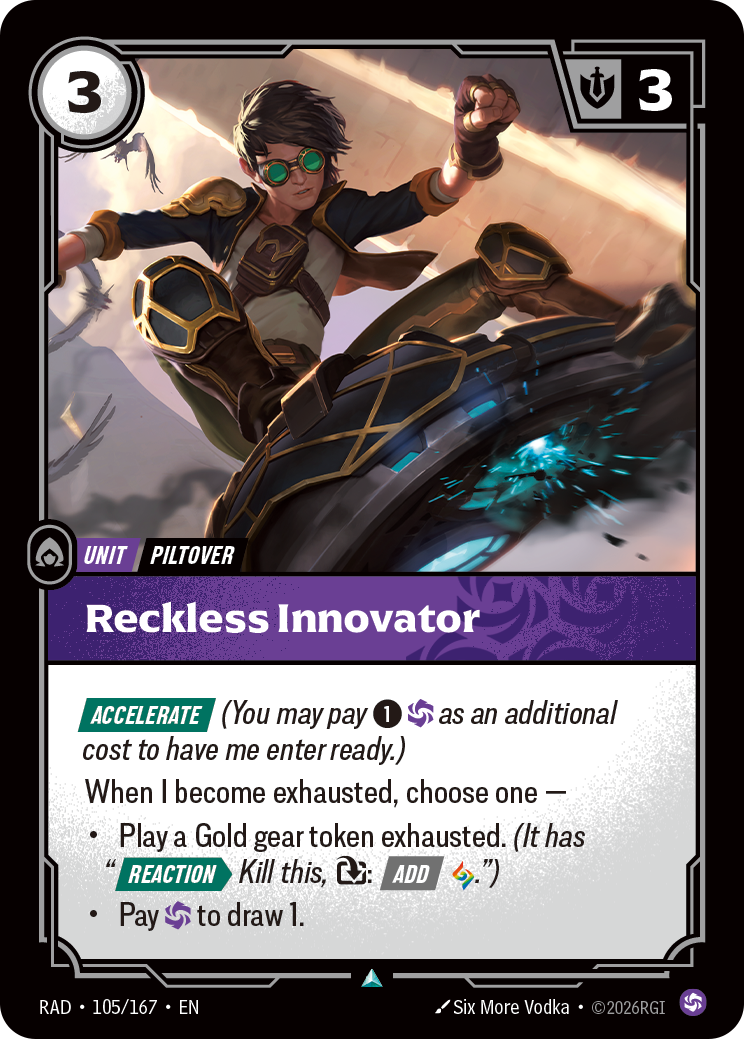 Reckless Innovator (Unit) (RAD-105/167) (Uncommon)