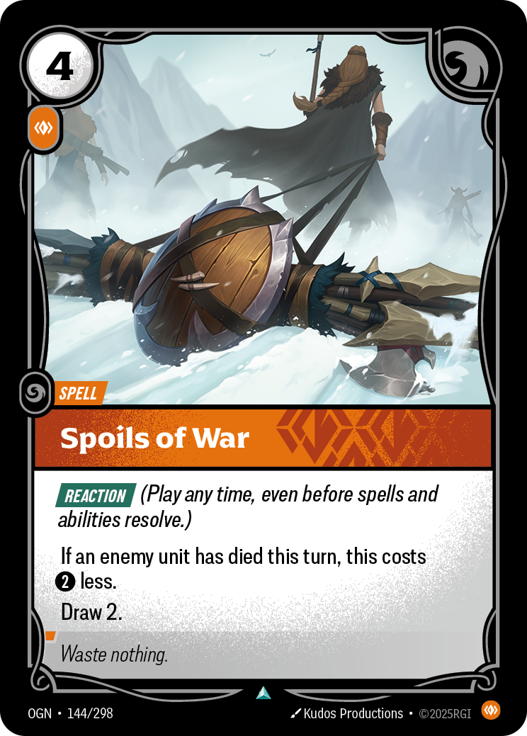 Spoils of War (Spell) (OGN-144/298) (Uncommon)
