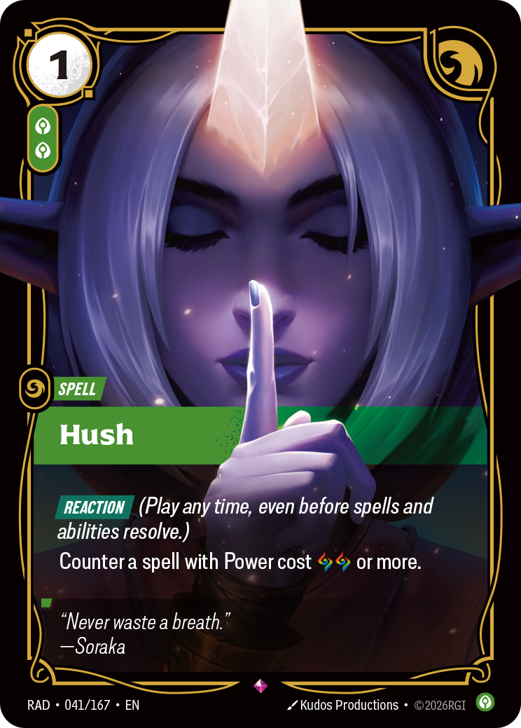 Hush (Spell) (RAD-041/167) (Rare)
