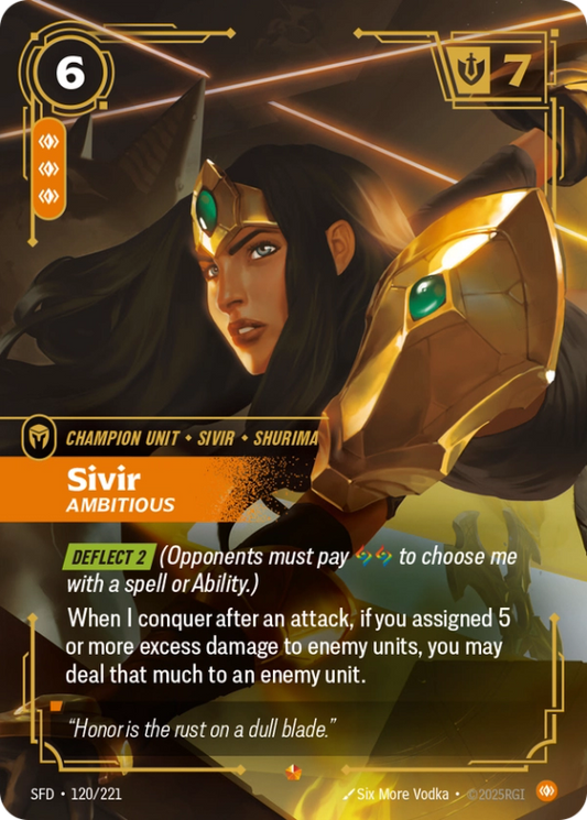 Sivir, Ambitious (Champion Unit) (SFD-120/221) (Epic)