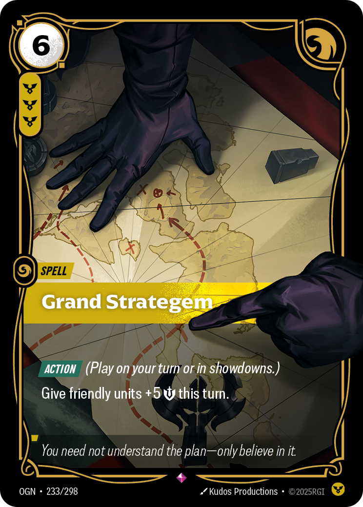 Grand Strategem (Spell) (OGN-233/298) (Rare)
