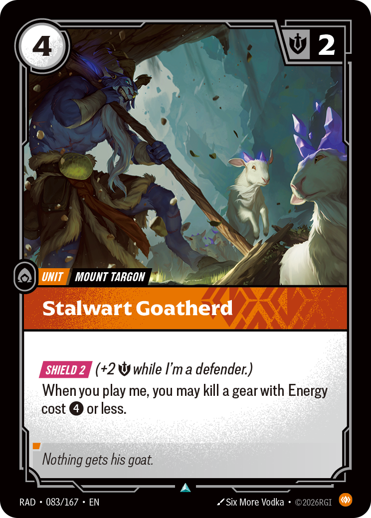 Stalwart Goatherd (Unit) (RAD-083/167) (Uncommon)