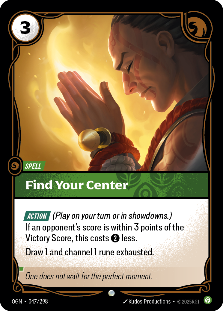 Find Your Center (Spell) (OGN-047/298) (Common)