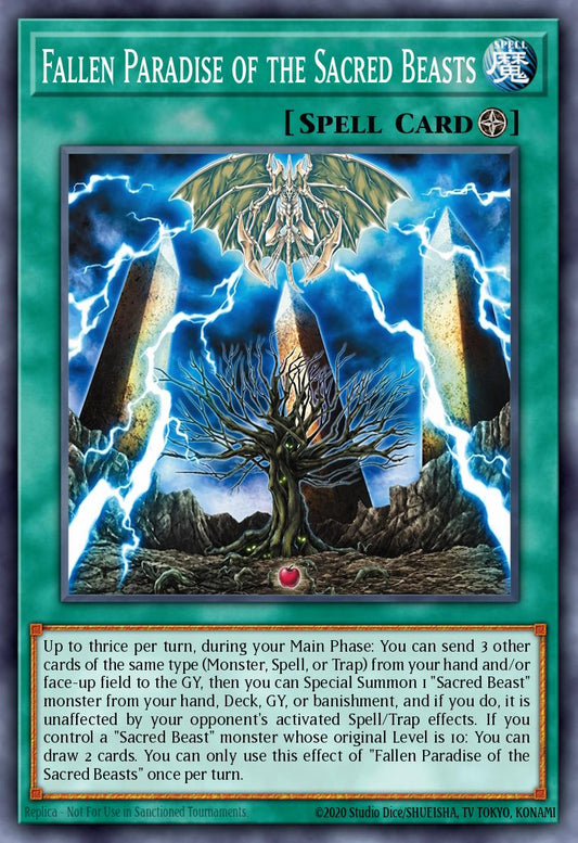 Fallen Paradise of the Sacred Beasts (Spell) (CORI-EN048)