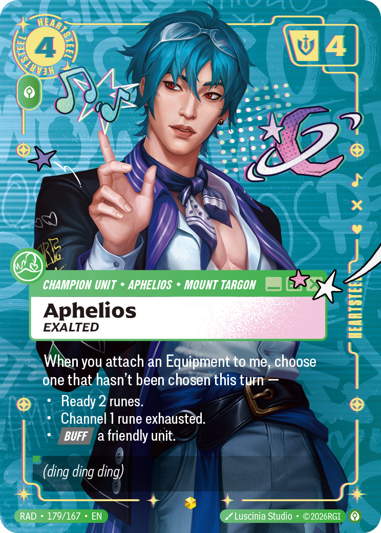 Aphelios, Exalted (Unit) (RAD-179/167) (Showcase) (Alternate Art - Overnumbered)