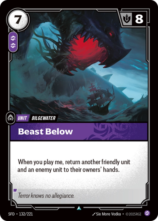 Beast Below (Unit) (SFD-132/221) (UnCommon)