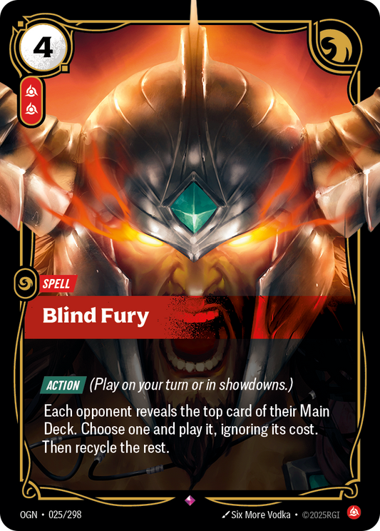 Blind Fury (Spell) (OGN-025/298) (Rare)