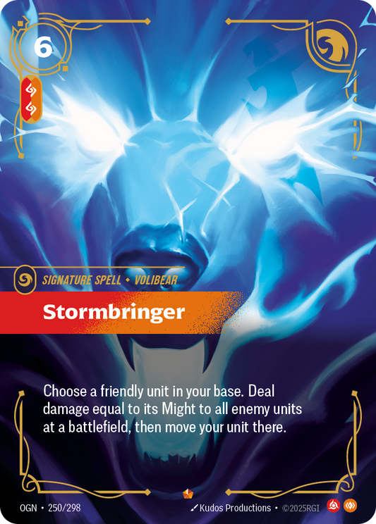 Stormbringer (Signature Spell) (OGN-250/298) (Epic)