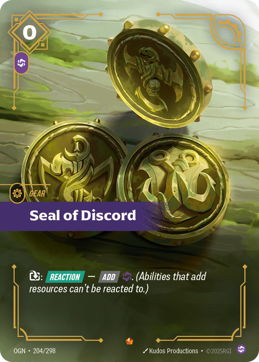 Seal of Discord (Gear) (OGN-204/298) (Epic)