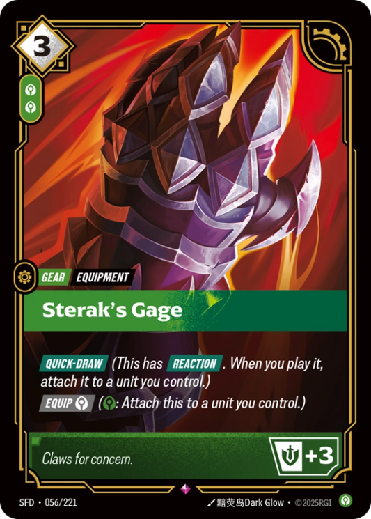 Sterak’s Gage (Unit) (SFD-056/221) (Rare)