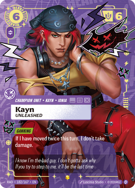 Kayn, Unleashed (Unit) (RAD-182/167) (Showcase) (Alternate Art - Overnumbered)