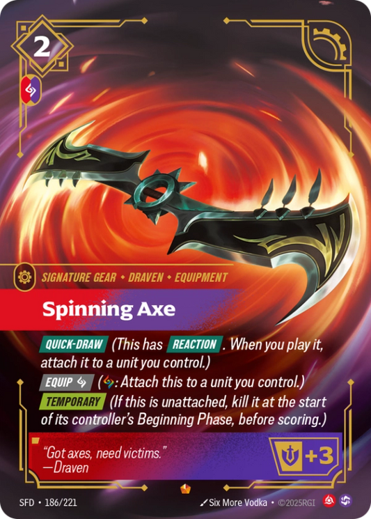 Spinning Axe (Signature Spell) (SFD-186/221) (Epic)