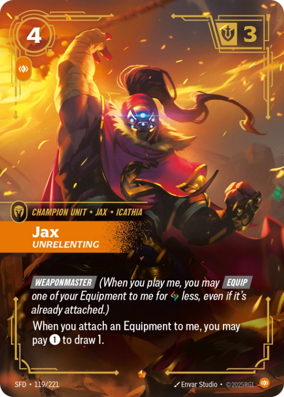 Jax, Unrelenting (Champion Unit) (SFD-119a/221) (Epic)