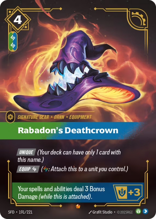 Rabadon's Deathcrown (Signature Spell) (SFD-191/221) (Epic)