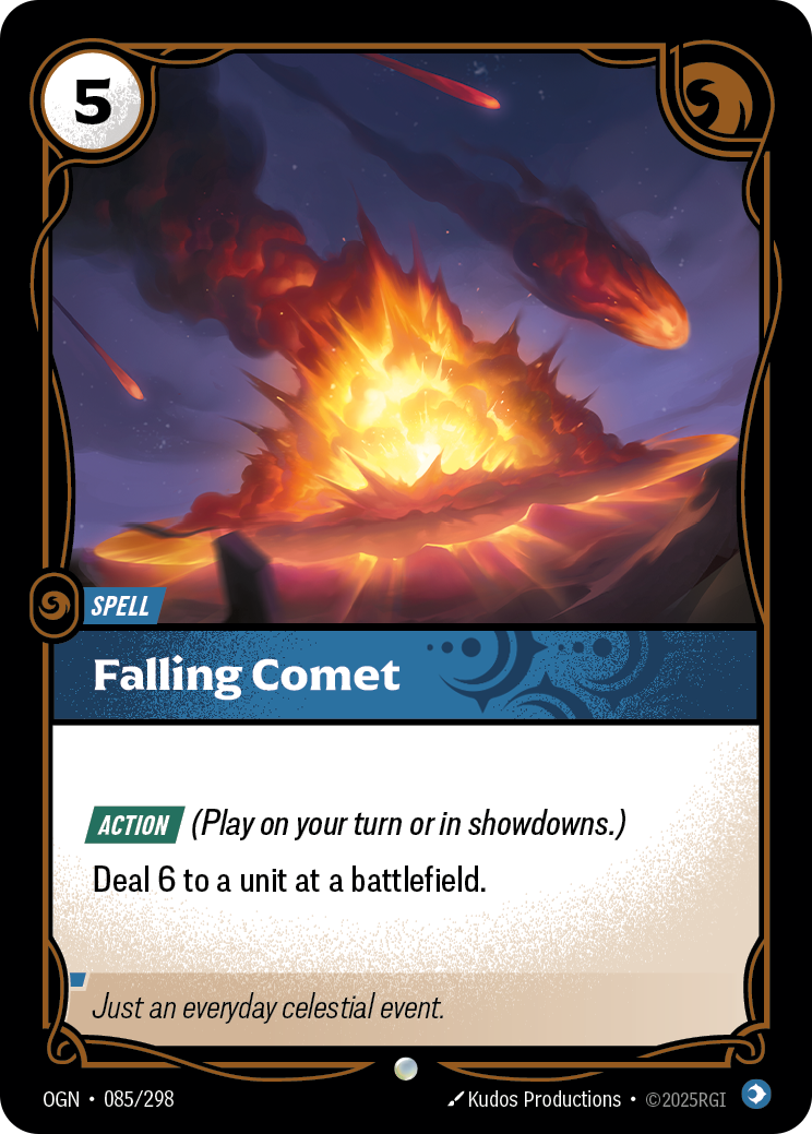 Falling Comet (Spell) (OGN-085/298) (Common)