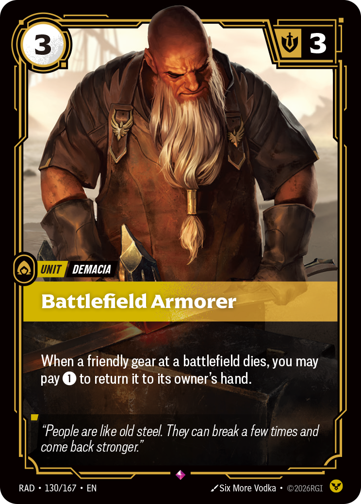 Battlefield Armorer (Unit) (RAD-130/167) (Rare)