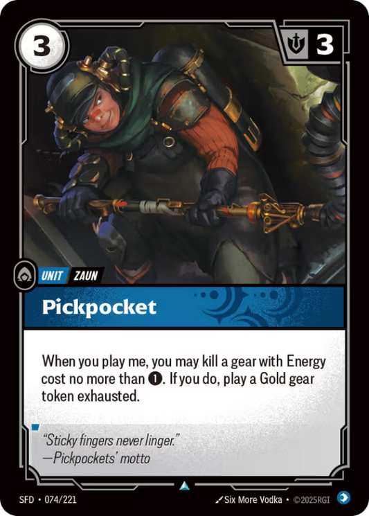 Pickpocket (Unit) (SFD-074/221) (UnCommon)