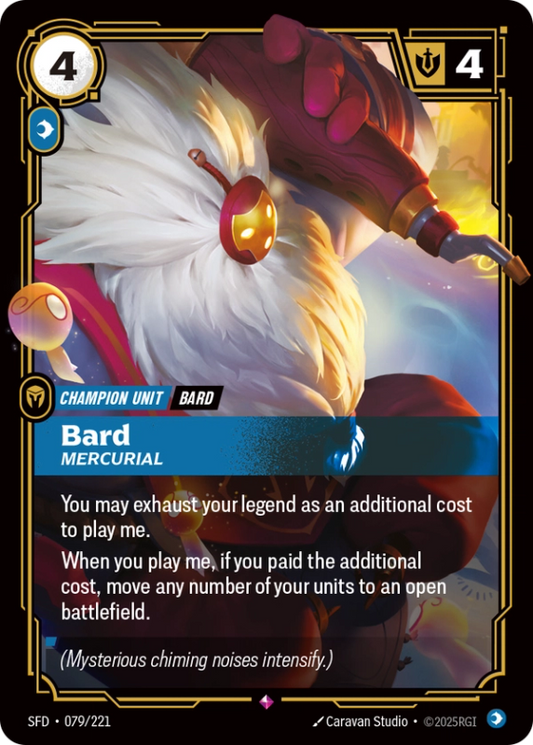 Bard, Mercurial (Champion Unit) (SFD-079/221) (Rare)
