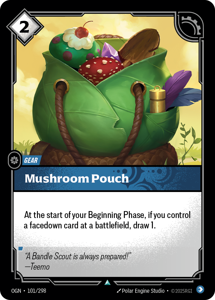 Mushroom Pouch (Gear) (OGN-101/298) (Uncommon)