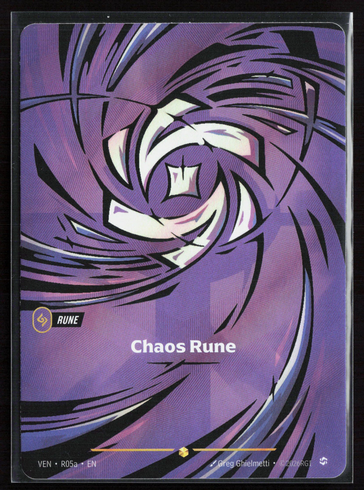 Chaos Rune (Rune) (VEN-R05a) (Showcase) (Alternate Art)