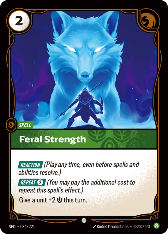 Feral Strength (Spell) (SFD-034/221) (Common)