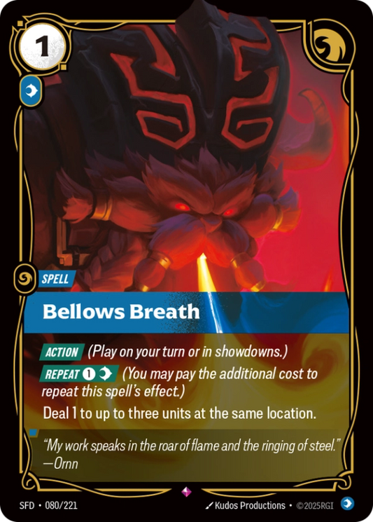 Bellows Breath (Spell) (SFD-080/221) (Rare)