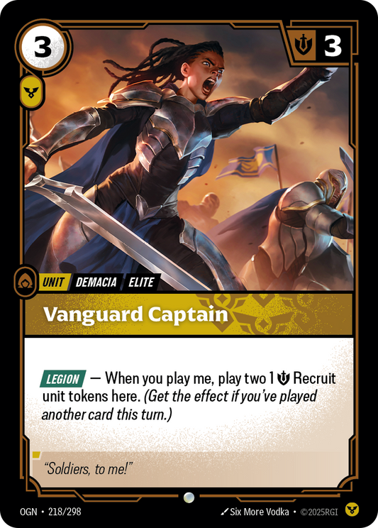 Vanguard Captain (Unit) (OGN-218/298) (Common)
