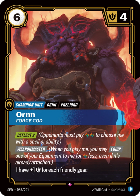Ornn, Forge God (Champion Unit)) (SFD-085/221) (Rare)