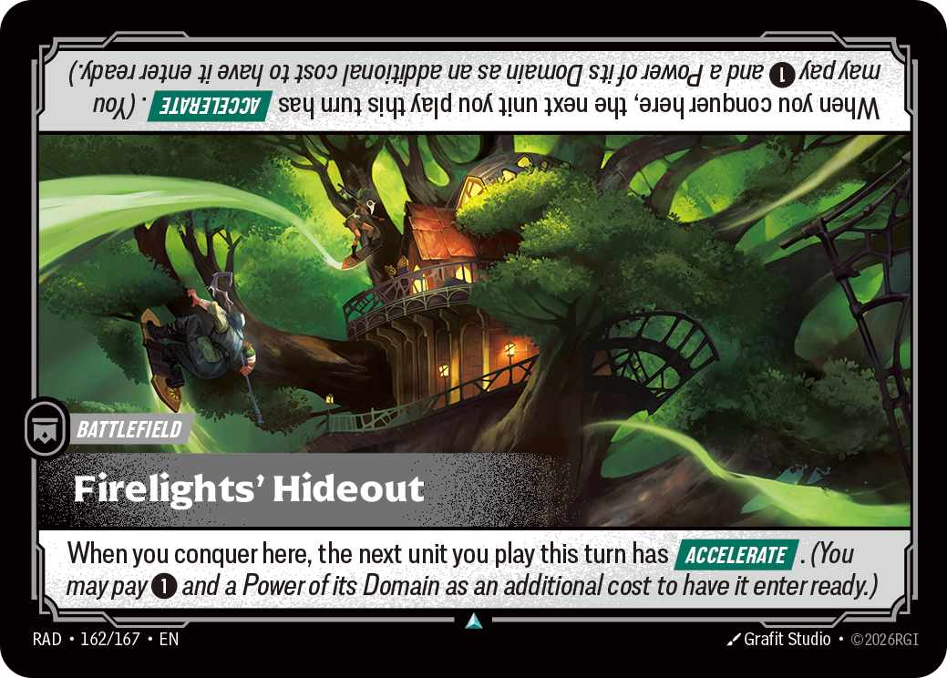Firelights' Hideout (Battlefield) (RAD-162/167) (Uncommon)
