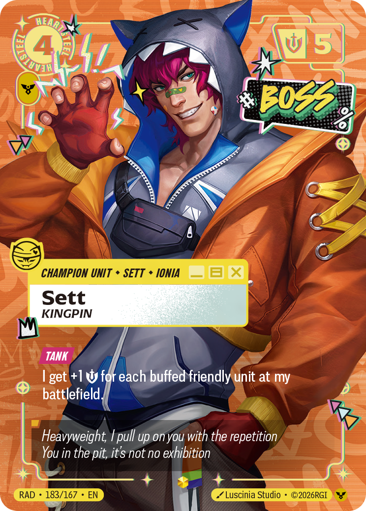 Sett, Kingpin (Unit) (RAD-183/167) (Showcase) (Alternate Art - Overnumbered)