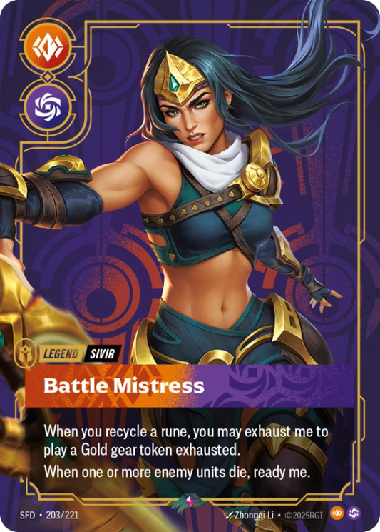 Battle Mistress (Legend) (SFD-203/221) (Rare)