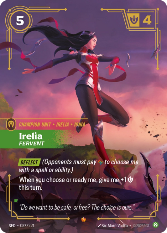 Irelia, Fervent (Champion Unit) (SFD-057/221) (Epic)