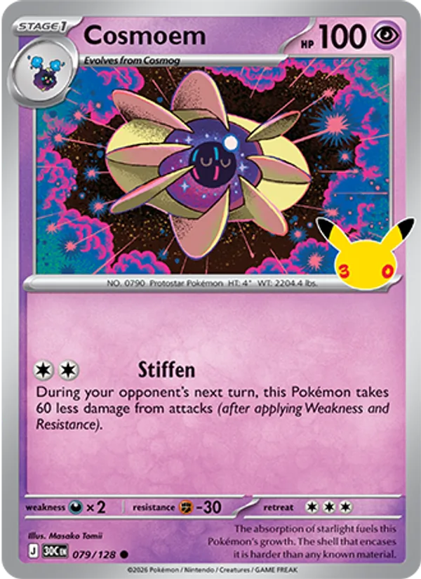 Cosmoem (Stage 1 Pokémon) (30C-079/128) (Common)
