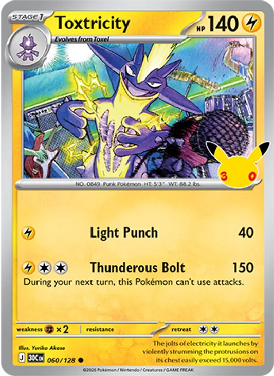 Toxtricity (Stage 1 Pokémon) (30C-060/128) (Common)