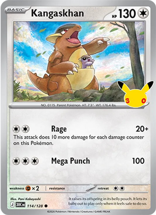 Kangaskhan (Basic Pokémon) (30C-114/128) (Common)