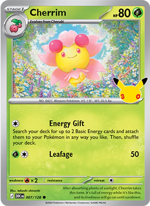 Cherrim (Stage 1 Pokémon) (30C-007/128) (Common)