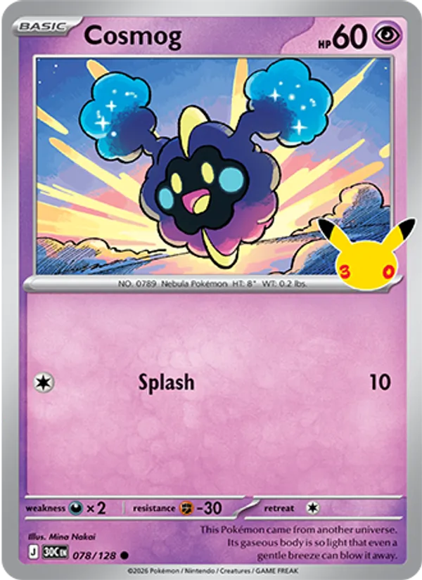 Cosmog (Basic Pokémon) (30C-078/128) (Common)