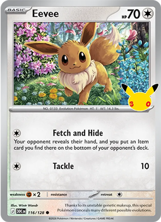 Eevee (Basic Pokémon) (30C-116/128) (Common)