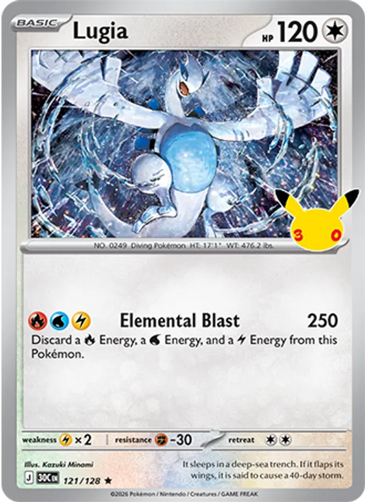 Lugia (Basic Pokémon) (30C-121/128) (Rare)