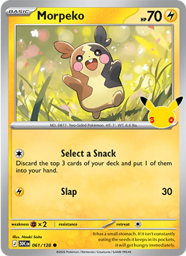 Morpeko (Basic Pokémon) (30C-061/128) (Common)