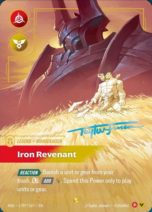 Iron Revenant (Legend) (RAD-170*/167) (Showcase) (Alternate Art - Signature)