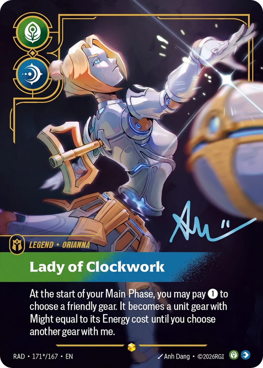 Lady of Clockwork (Legend) (RAD-171*/167) (Showcase) (Alternate Art - Signature)
